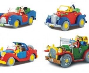 Auto Disney w skali 1:43 – Mickey, Scrooge, Donald, Goofy (1 szt.)