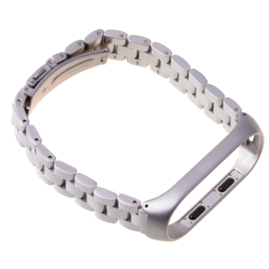 Bransoletka pasek Xiaomi Mi Band 3/ Xiaomi Mi Band 4 - srebrna