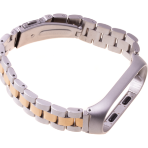 Bransoletka pasek Xiaomi Mi Band 3/ Xiaomi Mi Band 4 - srebrno złota