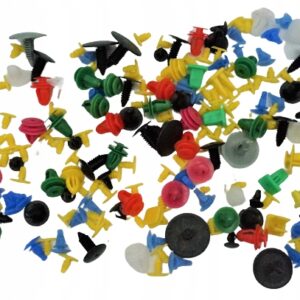 Spinki montażowe do auta 200 sztuk mieszane