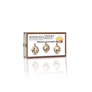 Drewniane Puzzle 3D – Kontynenty