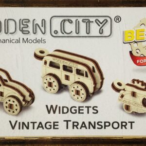 Drewniane Puzzle 3D – Zabytkowe Samochody i Motor