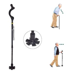 Elegancka laska inwalidzka ortopedyczna składana