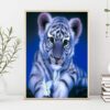 Haft Diamentowy/ Obraz 5D/ Mozaika Diamentowa/ Diamond Painting - tygrys, rozm. 40x50 cm