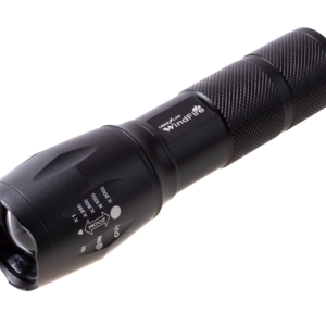 Latarka taktyczna z diodą LED Cree T6 z funkcją powerbank, wbudowany akumulator, ładowana przez USB