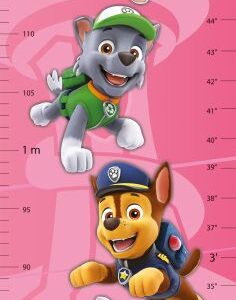 Miarka wzrostu Psi Patrol - różowa