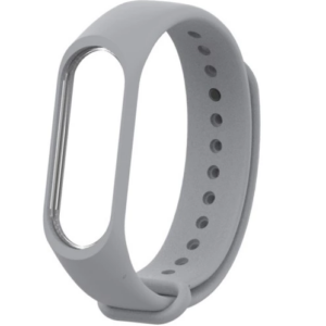 Silikonowy pasek do Xiaomi Mi Band 3/ Xiaomi Mi Band 4 - szary