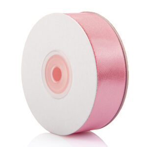 Wstążka satynowa 27 metrów x 25 mm różowa