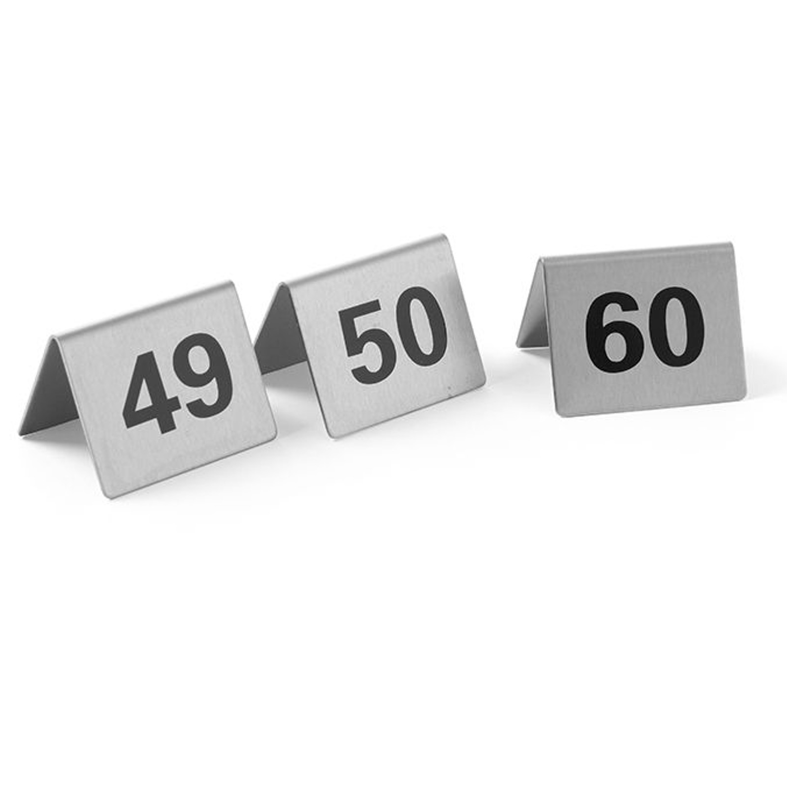 663882-tabliczka-informacyjna-numer-stolika-49-60-stal-nierdzewna-zestaw-12szt-hendi-663882