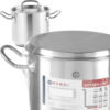 Garnek wysoki Kitchen Line z pokrywką 13,5 l śr. 280 x 220 h - Hendi 837405