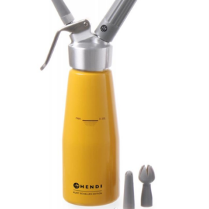 Syfon do bitej śmietany Kurt Scheller Żółty 0,5 L - Hendi 975855